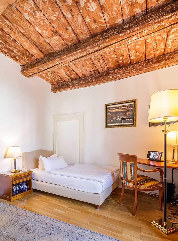 Einzelzimmer im Hotel Bohemian in Regensburg